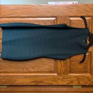 tight winter green dress!